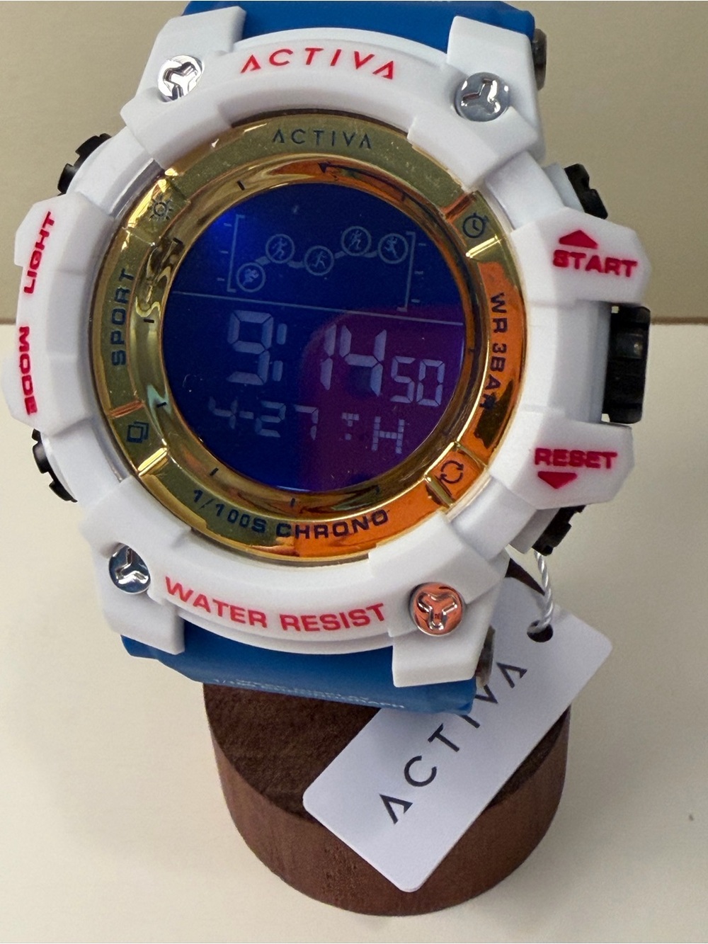 Activa X Invicta Men’s Summit Watch– 50mm | White & Blue | New with Box